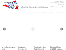 Tablet Screenshot of designersignco.com